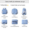 Lightweight Folding Backpack Student Schoolbag Large Capacity Outdoor Travel Camping Hiking Backpack(Pink)