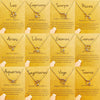 Zodiac Pattern Pendant Clavicle Chain Zodiac Diamond Necklace(N2204-11)
