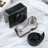 For Sony ZV-1F Vlog Camera Full Body Magnetic Leather Camera Case Bag with Strap (Black)