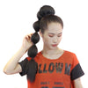 Bubble Shape Fluffy Curly Hair Drawstring Net Bag Fake Ponytail(Black 1B #)