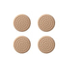 4pcs /Set Silent And Wear Resistant Chair Foot Cover Household Stool Anti-Slip Protective Pads, Style: 50mm Round Almond Color