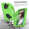 For Galaxy Tab A 7.0 T280/T285 EVA Material Children Flat Anti Falling Cover Protective Shell With Thumb Bracket(Green)