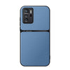 For Redmi Note 10 Pro 5G Litchi Leather Magnetic Full Coverage Shockproof Phone Case(Blue)