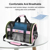 FUNADD Foldable Pet Carrier Bag, Pink - Breathable, for Small Dogs & Cats