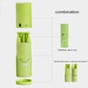 Creative 7 in 1 Portable Gargle Cup Shampoo Sub-Bottle Towel Toothbrush Comb Make-up Mirror Travel Wash Kits, Affordable Sets(Green)