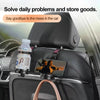 3 In 1 Car Seat Back Hanger for Cup and Phone Vehicle Seat Headrest Hooks(Black)