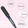 VGR V-503 50W 3 Gears Adjustable Anti-scalding Curling And Straightening Comb Dual-use, Plug Type: EU Plug(White)
