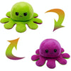 Flipped Octopus Doll Double-Sided Flipping Doll Plush Toy(Purple+Green)
