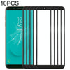 10x Samsung Galaxy J6 (J600) Black Front Outer Glass Lens