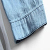 Spring and Summer Girls Long-sleeved Denim Stitching Mesh Dress, Size:110cm(Embroidered Dark Blue)