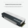 COOLMOON CM-M2A M.2 2280 Solid State Drive Cooler 5V ARGB Hard Drive Heatsink(Gray)