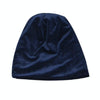 Unisex Autumn and Winter Velvet Hooded Cap Simple Ear Protection Cap, Size:55-60cm(Black)