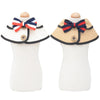 Dog Bandana Bib with Bow Tie, White, M (20-25cm Neck)