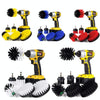 6 PCS / Set Electric Drill Head Car Tire Floor Crevice Cleaning Brush(Black)