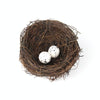 10cm Simulation Bird Nest + 2 PCS Bird Egg Holiday Decoration