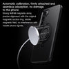 For Samsung Galaxy S23+ 5G Carbon Fiber MagSafe Phone Case with 360 Degree Rotating Holder(Black Grey)