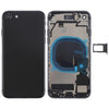 iPhone 8 Black Battery Cover w/Side Keys, Speaker & SIM Tray