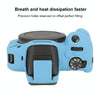 For Canon EOS R100 Glossy Soft Silicone Protective Case(Blue)