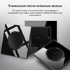 86mm Round LED Tempered Glass Switch Panel, Black Round Glass, Style:One Billing Control
