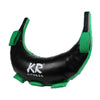 KR Fitness Training Sandbag Weight-Bearing Exercise Equipment Croissant without Filler(Black Leather + Green Ribbon)