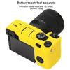 For Sony ILCE-7CM2 / A7C II / A7CR Litchi Texture Soft Silicone Protective Case(Yellow)
