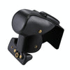 Full Body Camera PU Leather Case Bag for Canon EOS 200D  (18-55mm Lens)(Black)