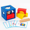 Children Puzzle Creative Assembling Building Blocks Cat Magic Box Baby Early Education Board Game Toys
