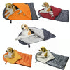 Waterproof Dog Sleeping Bag, Warm Fleece Lining, Light Grey, 110x70cm