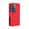 For vivo Y19s 4G Skin Feel Calf Texture Card Slots Leather Phone Case(Red)