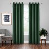 High-precision Curtain Shade Cloth Insulation Solid Curtain, Size:140x225(Dark Green)