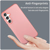 For Samsung Galaxy A55 5G Frosted Translucent TPU Hybrid PC Full Coverage Phone Case(Red)