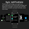 MX7 1.69 inch IPS Touch Screen IP68 Waterproof Smart Watch, Support Sleep Monitoring / Heart Rate Monitoring / Bluetooth Call / Body Temperature Monitoring(Blue)