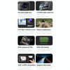 5K/30FPS WIFI HD Anti-Shake Remote Touch Dual-Screen IP68 Waterproof Sports Camera, Style: Camera + 64G Card