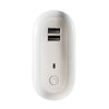 Dual-USB Remote Control Timer Dimming Night Light Bedroom Socket LED Wall Light, CN Plug