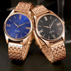 YAZOLE 376 Men Fashion Business Steel Strap Band Quartz Wrist Watch (Black)