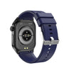 ET580 2.04 inch AMOLED Screen Sports Smart Watch Support Bluetooth Call /  ECG Function(Blue Silicone Band)