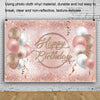 MDU05524 1.5m x 1m Rose Golden Balloon Birthday Party Background Cloth Photography Photo Pictorial Cloth