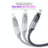 FXCL-WYA0G 2.4A USB to 8 Pin 180 Degree Rotating Elbow Charging Cable, Length:2m(Grey)