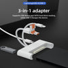 NK-1046TL Pro USB-C / Type-C, 8 Pin, USB to USB-C / Type-C, USB, SATA Interface Multi-function Adapter(White)