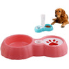 Pink Pet Double Bowl Feeder for Cats & Small Dogs