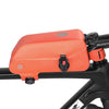 Rhinowalk K33 1.2L Outdoor Cycling Magnetic Waterproof Knob Fixed Bicycle Top Tube Bag(Orange)