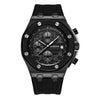 OCHSTIN 6100A Multifunctional Quartz Waterproof TPU Strap Men Watch(Black 02)