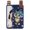 For Huawei P Smart 2019 Shockproof Cartoon TPU Protective Case(Blue Owl)