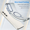 For Samsung Galaxy S23+ 5G MagSafe Frosted Translucent TPU + PC Full Coverage Phone Case(Dark Blue)