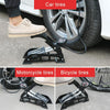 0903E Car / Motorcycle / Bicycle Portable High Pressure Double Pipe Inflatable Cylinder Pedal Air Pump