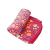 Coral Fleece Pet Blanket, Pink, XS (40x60cm) - Soft & Warm for Cats & Small Dogs