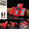 For Samsung Galaxy S21 Ultra 5G Zipper Horizontal Magnetic Card Bag RFID MagSafe Phone Case(Red)