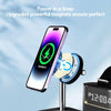 CO9 15W 5 in 1 Multifunctional Wireless Charger Bedside Clock Lamp(Black)
