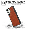For Samsung Galaxy S25+ 5G Cowhide Texture Back Cover Phone Case(Brown)