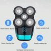 Electric Shaver Rechargeable Razor Intelligent Digital Display Bald Hair Clipper,Style: Nasal Hair Apparatus&Washing Face Brush